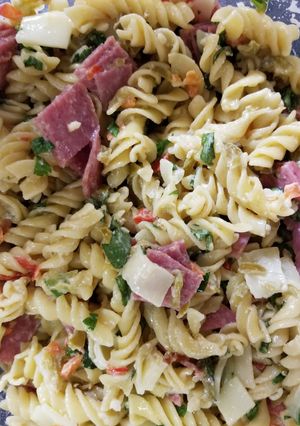 A picture of Italian Deli Pasta Salad.