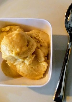 Una foto de Vegan - Helado de Mango