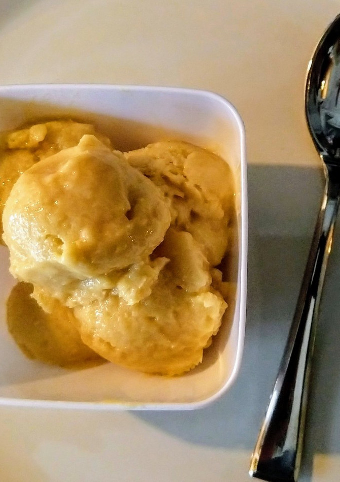Una foto de Vegan - Helado de Mango