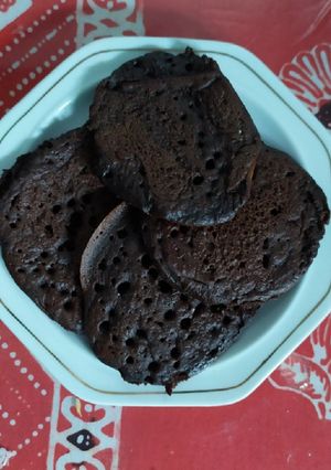 Foto resep Eggless Chocolate Pancake good for diet, low carbs, less sugar