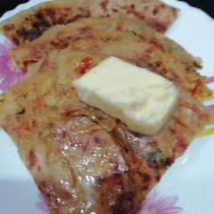 A picture of Potato-cauli-veg Paratha.