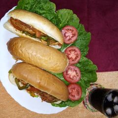 A picture of Fajita sandwich.