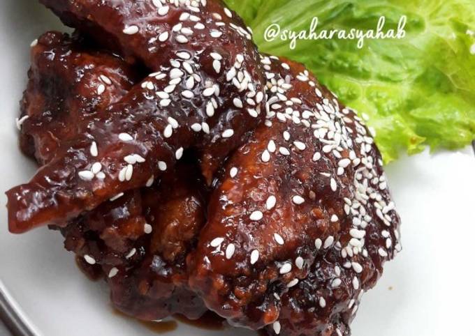 Spicy Chicken Wings Honey ala Korea by Syahab