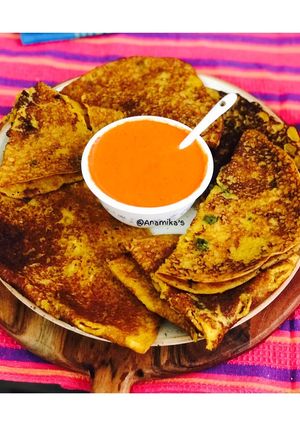 A picture of Jowar Masala Chilla.
