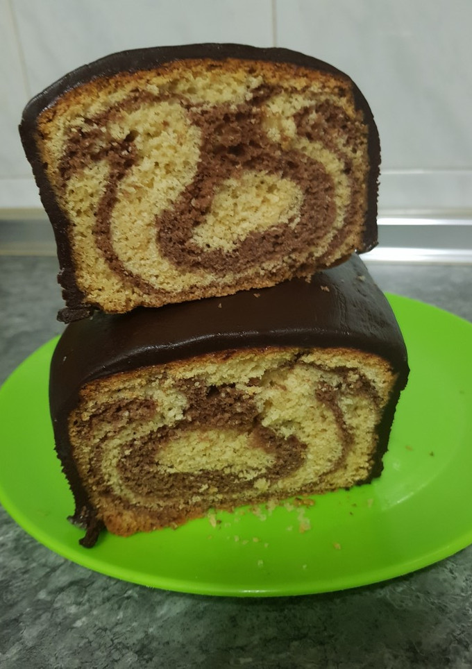 Una foto de Bizcocho Marmolado