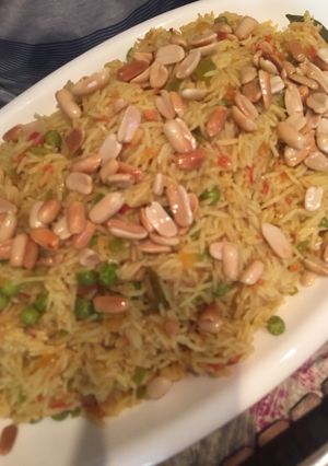 صورة لوصفة أرز الكاري بالخضروات 🍚