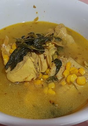 Foto resep Sup ayam jagung kemangi kuah kuning