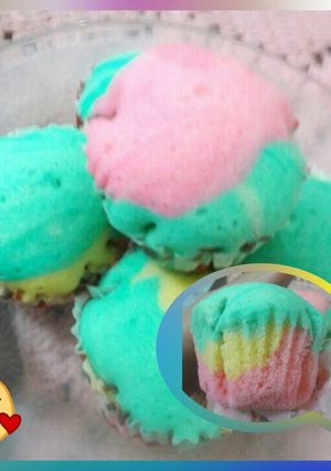 Foto resep Bolu Kukus Rainbow Mingkem