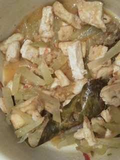 Foto resep Santan waluh jipang dan tahu