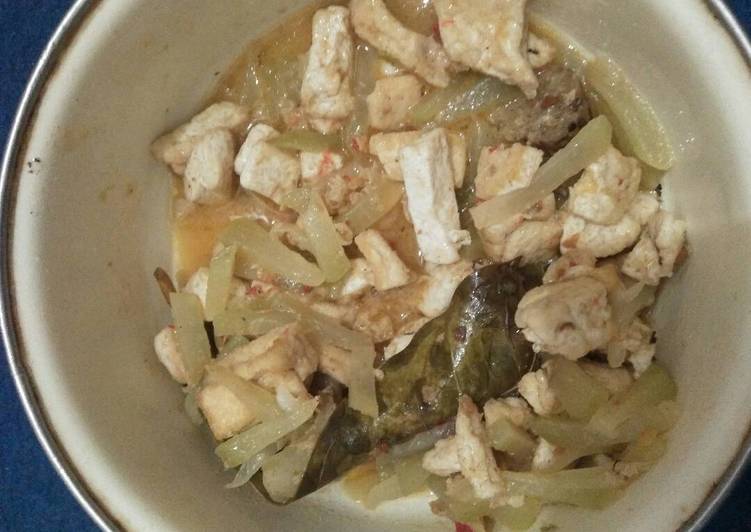 Resep Santan waluh jipang dan tahu, Lezat