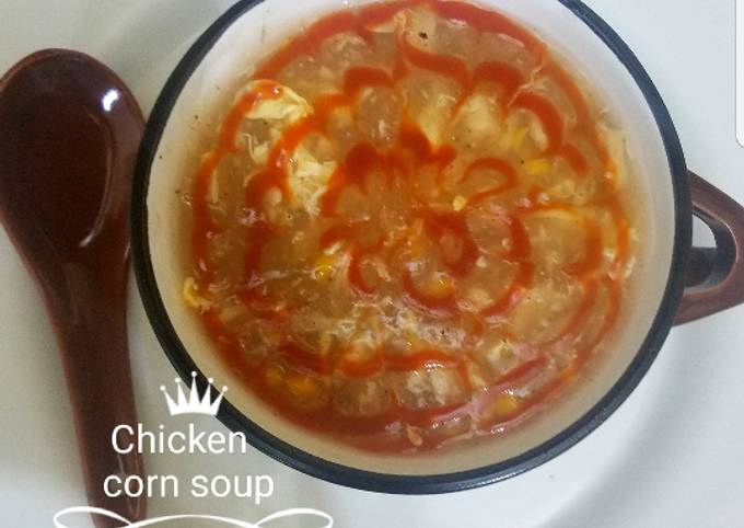 Recipe of Favorite Chicken corn soup - Easy Recipes for Kids