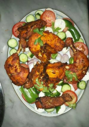 صورة لوصفة رز بسمتي ودجاج تندوري