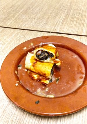 Una foto de Canelones de verduras, con pasta de crepes!!