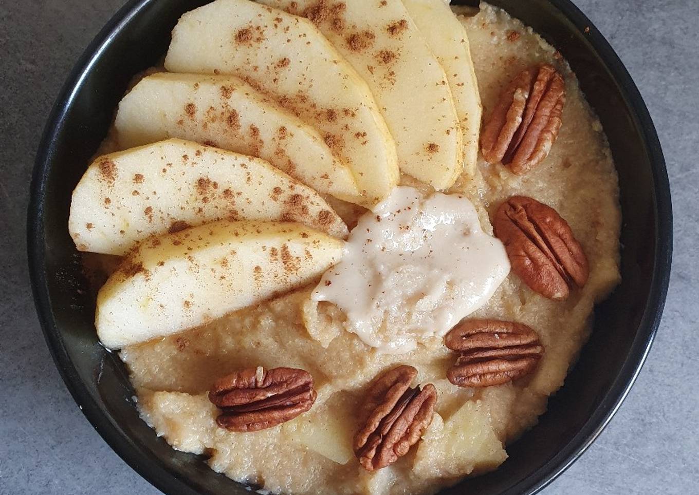 Porridge Polenta Pomme Cannelle 🍎