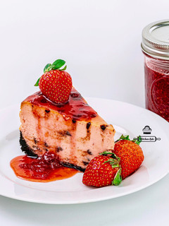 Foto resep Strawberry Chocolate Cheese Cake (Baked)
