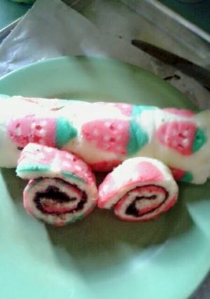 Foto resep Bolu gulung motif