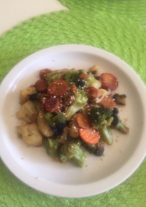 Una foto de Salteado de verduras