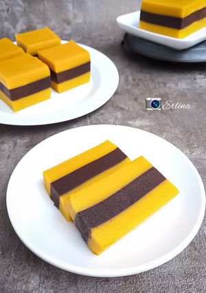 Foto resep Kue Lapis Labu Kuning Coklat