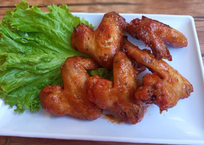 Cara Gampang Menyiapkan Honey chicken wings, Enak Banget