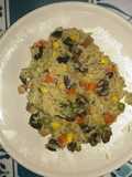 Arroz primavera y champiñones