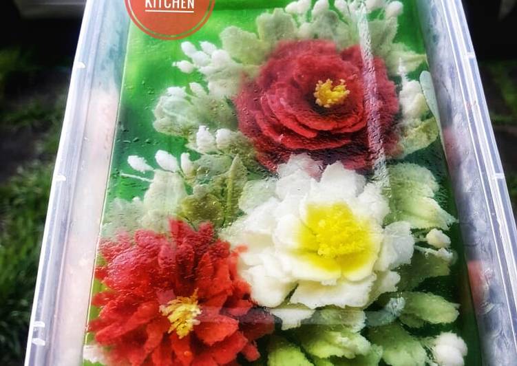Resep masakan Jelly art no tools | Bahan Membuat Jelly art no tools Yang Sedap