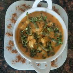 A picture of Frenchbeans potato curry.