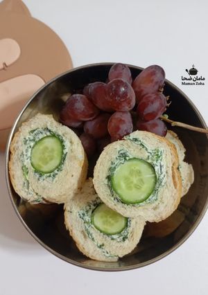 عکسی از دستور رول پنیر و خیار