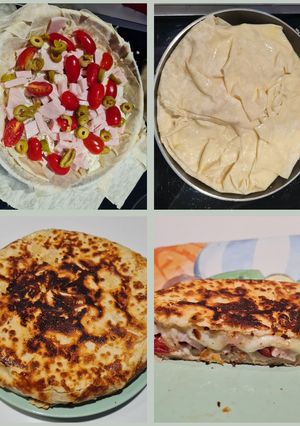 Φωτογραφία της συνταγής Τηγανιτή pizza light! Δύο εκδοχές
