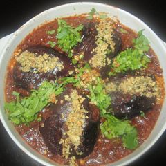 A picture of Baingan Pasanda.