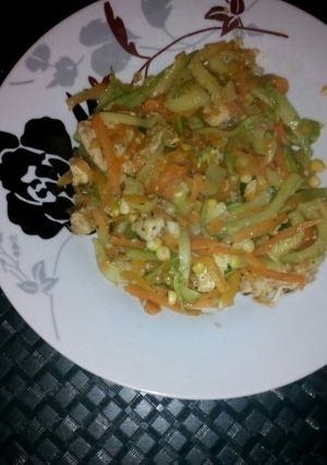 Una foto de Vegetales salteados