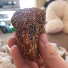 A picture of Wild blueberry flax muffins.
