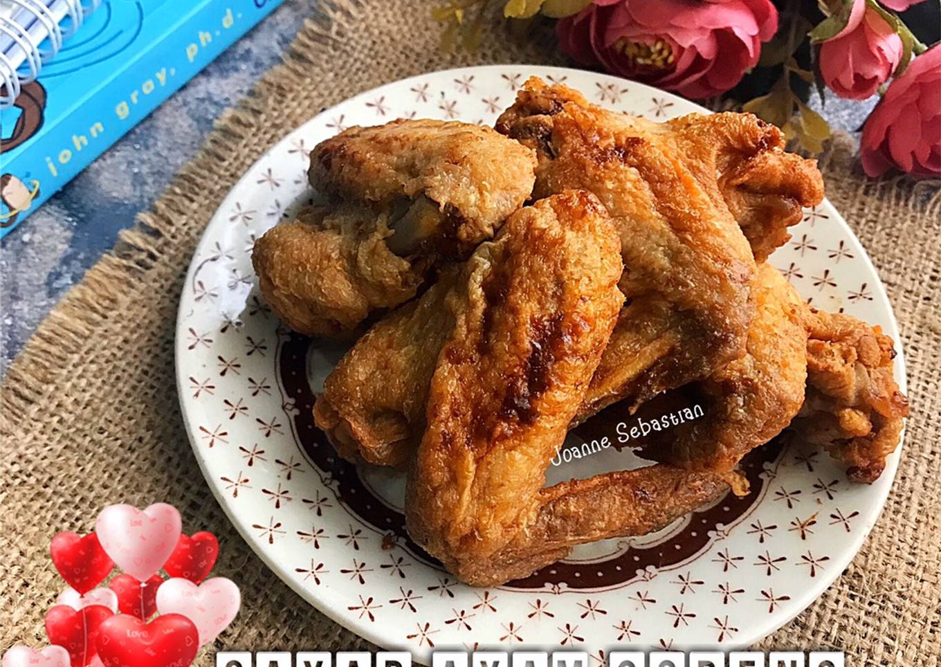 Sayap Ayam Goreng Simple -Keto