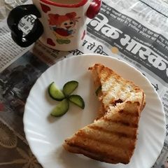Grilled veggie sandwich A picture of Grilled veggie sandwich.