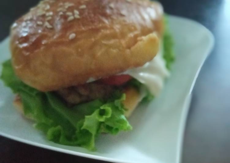 Resep Burger homemade Anti Gagal
