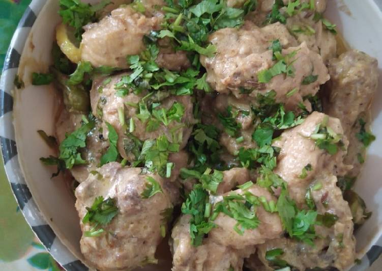 White chicken Handi