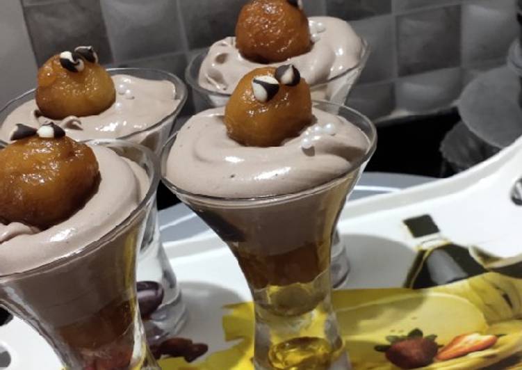 Simple Way to Make Super Quick Homemade Gulab Jamun chocolate mousse