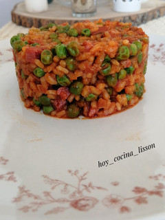 Una foto de Guisantes con arroz