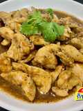 ไก่ผัดกระเทียมพริกไทยดำ