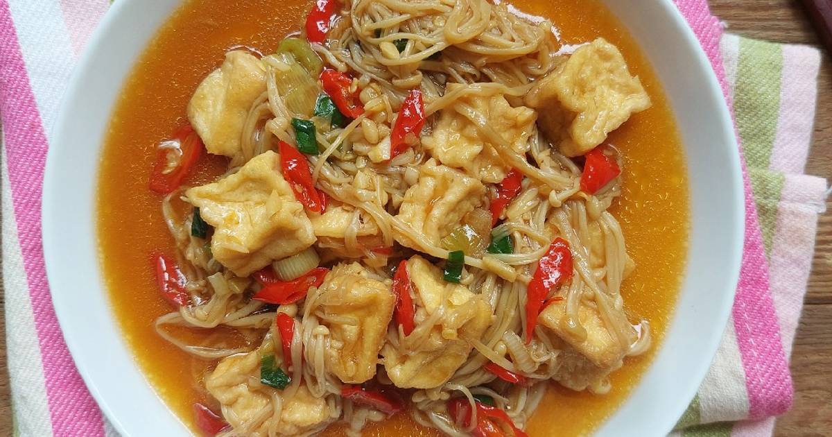 Resep Tahu Enoki Saus Tiram Oleh Kori Cookpad 