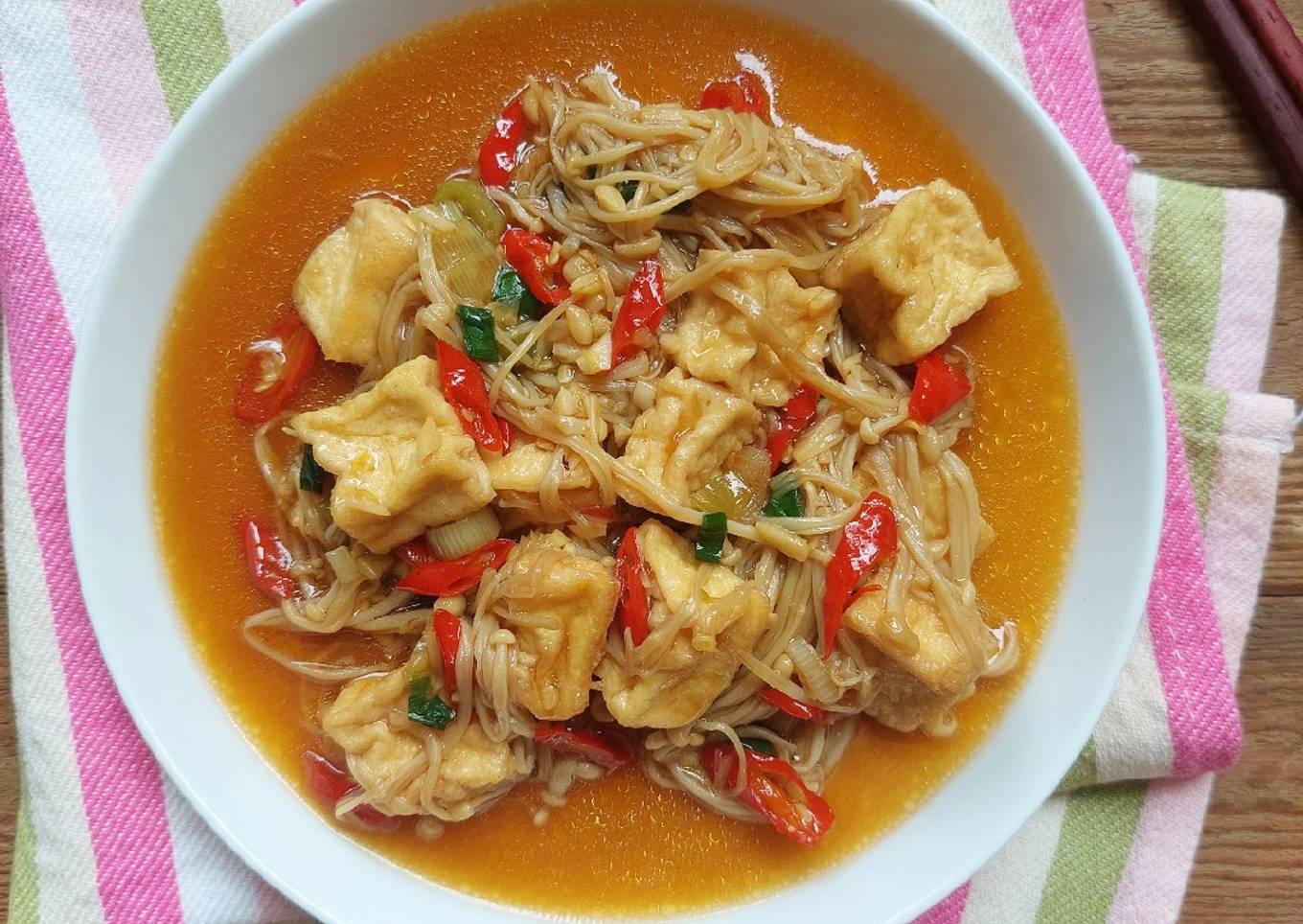 Tahu Enoki Saus Tiram