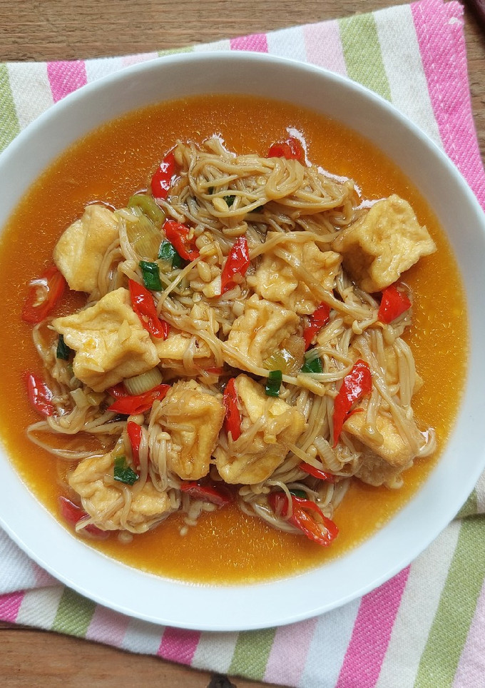 Foto resep Tahu Enoki Saus Tiram