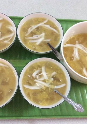 Hình của món Đậu xanh , lô hội và dừa Ba Tri.