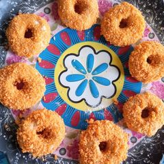 A picture of Donut kabab 🍩.