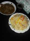 Chinese rice da chicken sauce