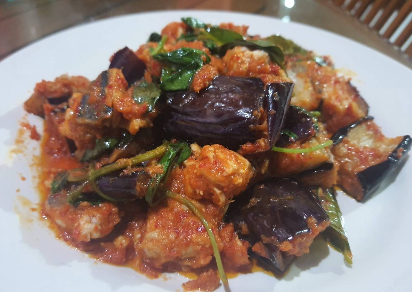 Balado tenggiri terong kemangi