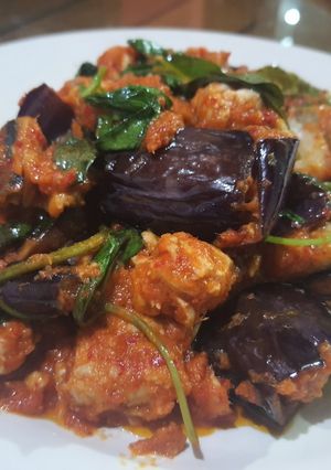 Foto resep Balado tenggiri terong kemangi
