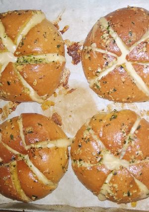 Foto resep Korean Garlic Cheese Bread