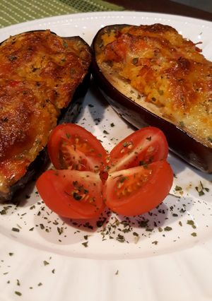 Töltött padlizsán hús nélkül recept fotója