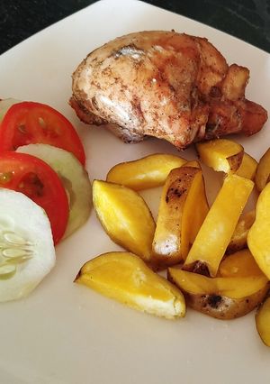 Una foto de Pollo al horno (estilo a la brasa)