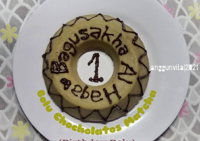 Resep Bolu Chocholatos Matcha (Kukus, No Mixer) Anti Gagal